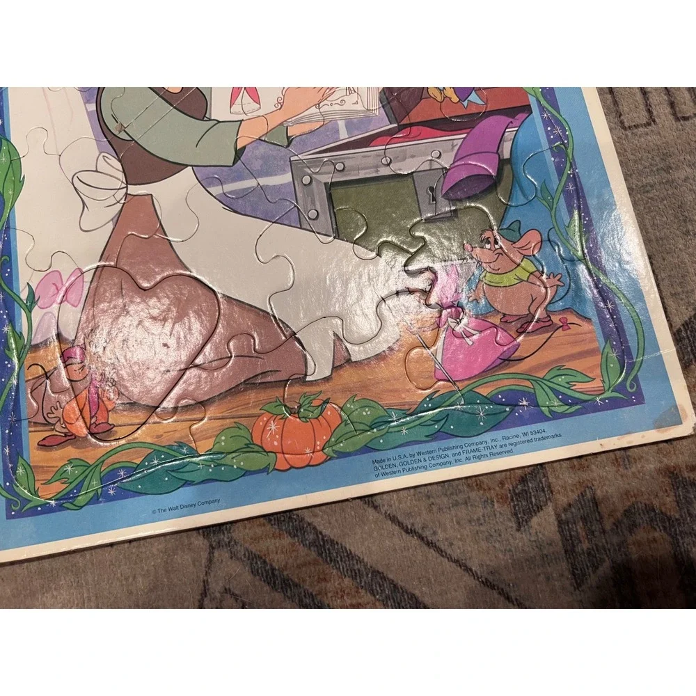 Vintage Golden Frame-Tray Puzzle 11